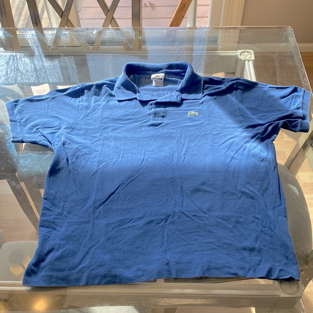 Lacoste blue polo